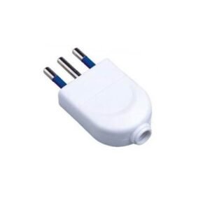 ENCHUFE MACHO VOLANTE 10A 250V BLANCO HAMPER