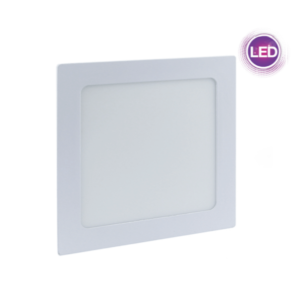 FOCO LED 12 WATT, PANEL EMBUTIDO, CUADRADO, LUZ FRÍA