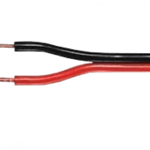 Cable Paralelo ROJO/NEGRO POR METRO 2X24AWG COBRE