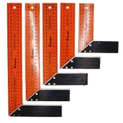 ESCUADRA PINTADO NARANJA 10" - 250MM