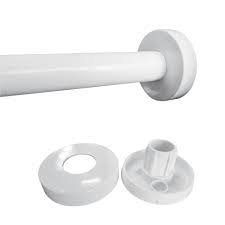 BARRA PLASTIFICADA BLANCA. 1.5MTS. C/FLANCH TORNILLOS Y TARUGOS. LIOI