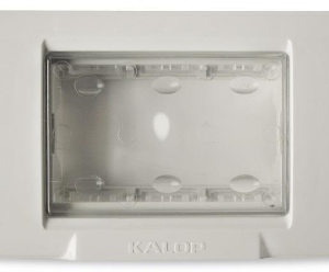 TAPA SIGMA IP 55 3 MODULOS PARA CAJA 10X5. BLANCO. KALOP