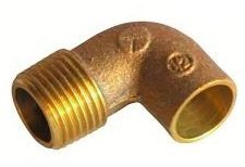 CODO DE BRONCE SO-HE 1/2´´ x 3/8"