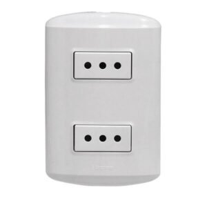 ENCHUFE EMBUTIDO DOBLE 10AMP. MEC