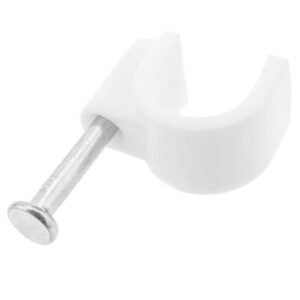 GRAMPA CON CLAVO PARA CABLE 8 mm. BOLSA 100UND