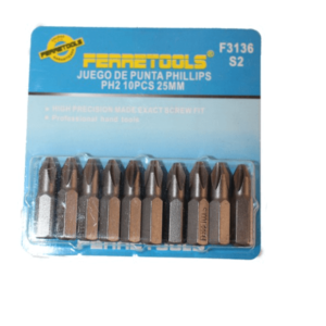 PUNTAS PHILLIPS PH2 – 25mm – 1 UND