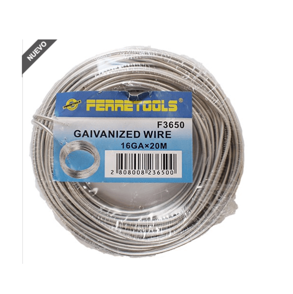 ROLLO ALAMBRE GALVANIZADO #22 x 60 mts
