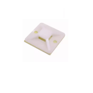 FIJACIÓN AUTOADHESIVA BASE BLANCA P/AMARRA 4mm. LINKMADE 100-un 2x2cm
