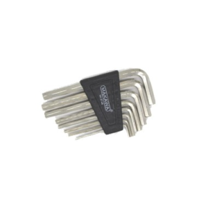 JUEGO LLAVE ALLEN 9 PIEZAS. LARGAS MODELO ESTRELLA. QTOOLS