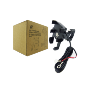 PORTA SMARTPHONE PARA MOTO METAL, CON USB