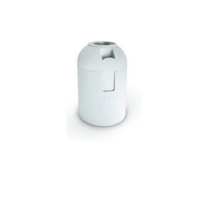 PORTALAMPARA ESTANDAR, TERMOPLASTICO, E27, 4A, 250V. BLANCO. LEXO