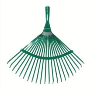 RASTRILLO BARRE HOJAS 22 DIENTES METALICO VERDE
