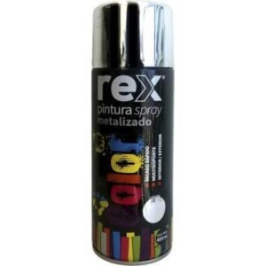 PINTURA SPRAY METALIZADO, CROMO REX 400ML