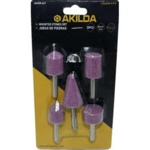 JUEGO DE PIEDRAS PARA TALADRO / DREMEL 5 PIEZAS AKILDA