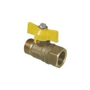 LLAVE DE PASO PARA GAS HI-HE 1/2 X 1/2´´