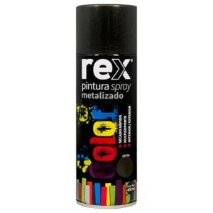 PINTURA SPRAY METALIZADO, NEGRO REX 400ML