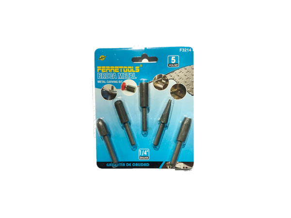 SET BROCA LIMA P/METAL 5PCS