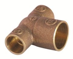 TEE DE BRONCE SO 1/2´´ X 1/2´´ X 3/4´´