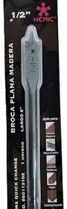 BROCA PLANA PARA MADERA 1/2" HEMIC