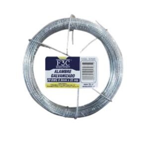 ROLLO ALAMBRE GALVANIZADO #18BWG (1.2 MM) x 20 MTS F3C