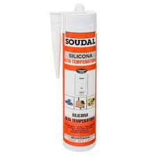 SILICONA ALTA TEMPERATURA 300ML ROJA SOUDAL
