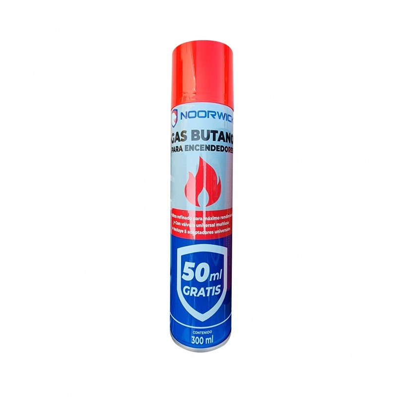 GAS BUTANO P/ ENCENDEDORES Y SOPLETES NOORWICK