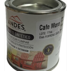PINTURA ESMALTE SINTETICO CAFE MORO ANDES 1/16 GL