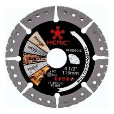DISCO DIAMANTADO MULTIPROPOSITO 115MM (4.5") HEMIC