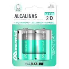 PILA ALKALINA TIPO D 1.5V MACROTEL