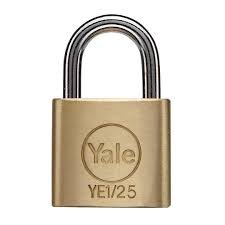 CANDADO BRONCE ENDURECIDO 25MM YALE