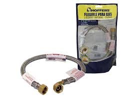 FLEXIBLE DE GAS HI-HI 1/2" X 1/2" CON CURVA 60CM HOFFENS
