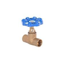 LLAVE DE PASO 1/2" SO-SO LATÓN MANILLA AZUL HOFFENS
