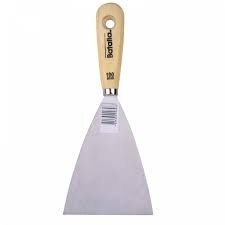 ESPATULA CON MANGO MADERA 120MM ACERO BATALLA