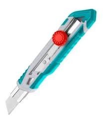 CUCHILLO CARTONERO 18MM X 100MM PERILLA TOTAL