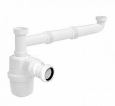 CONEXION LAVAPLATOS 2 TAZAS CON 1 SIFON LOA SALIDA CURVA 40X50MM HOFFENS