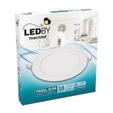 PLAFON EMPOTRADO 18 WATTS LUZ FRIA MACROTEL
