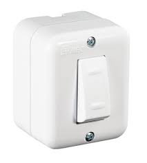 INTERRUPTOR SIMPLE SOBREPUESTO 9/24 10A. BLANCO ARIS MEC