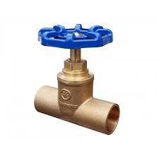 LLAVE DE PASO 3/4" SO-SO LATÓN MANILLA AZUL HOFFENS