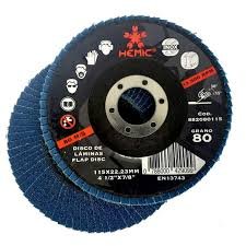 DISCO TRASLAPADO METAL GR80 - 115X22.23MM HEMIC