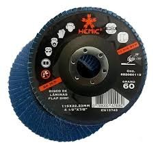 DISCO TRASLAPADO METAL GR60 - 115X22.23MM HEMIC
