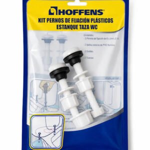 KIT PERNOS DE FIJACION PLASTICA ESTANQUE TAZA WC HOFFENS