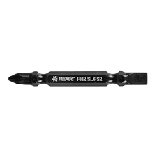 PUNTA DOBLE PHILLIPS PH2 + SL6 MAGN 65MM TOMA HEX 1/4" HEMIC