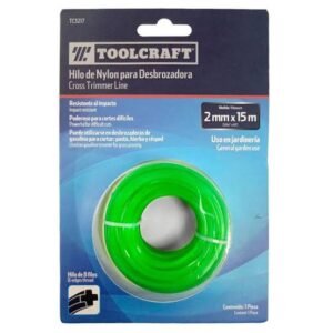 FILAMENTO NYLON PARA ORILLADORA 2.0MM X 1.5MT
