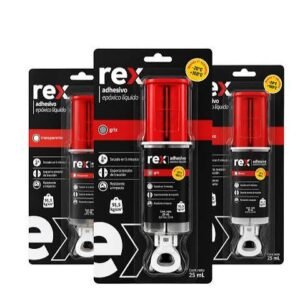 REX EPOXICO JERINGA 12.5ML+12.5ML TRANSPARENTE